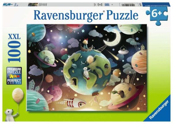 Puzzle Ravensburger planetas fantásticos 100 XXL