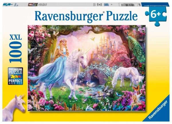 Puzzle Ravensburger unicornio mágico 100 XXL