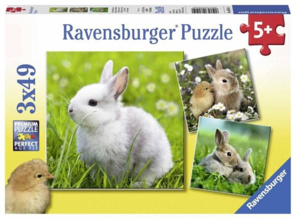 Puzzle Ravensburguer conejitos lindos 3x49