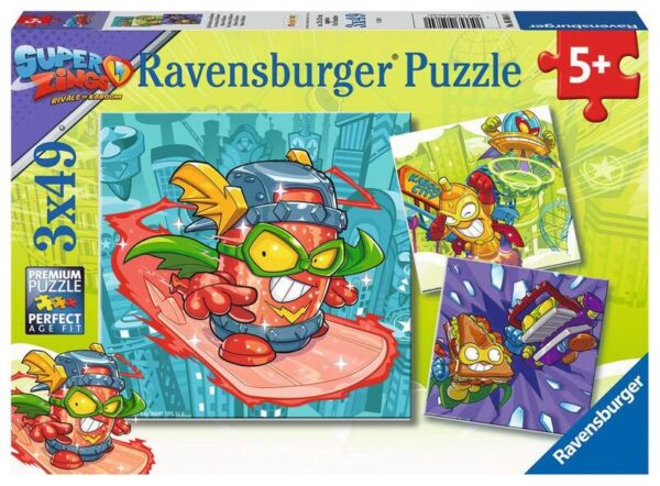 Puzzle Ravensburguer super zings 3x49