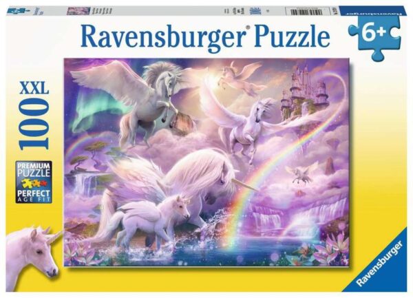 Puzzle Unicornios pegaso 100XXL