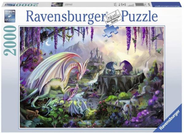 Puzzle ravensburger 2000  Valle del dragón