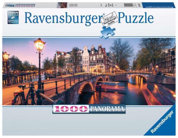 Puzzle ravensburger atardecer en amstrrdam 1000 pz