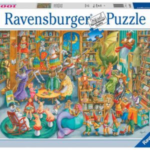 Puzzle ravensburger media noche en la bibl 1000 pz