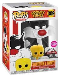 Set figura POP & Tee Sylvestre and Tweety Flocked