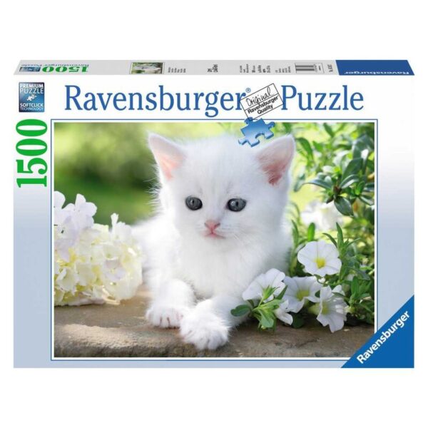 puzzle ravensburger gatito blanco 1500 pz