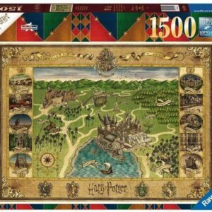 puzzle ravensburger mapa de hogwarts 1500 pz