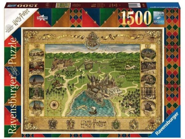 puzzle ravensburger mapa de hogwarts 1500 pz