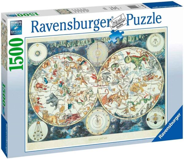 puzzle ravensburger mapa mundial bestias 1500 pz