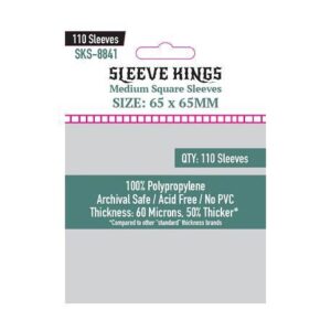 Fundas Sleeve Kings Medium Square Card 65 X 65