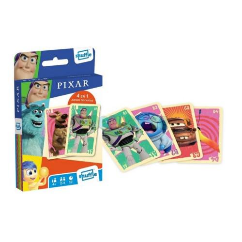 Juego de cartas Shuffle 4 en 1 Pixar clasico