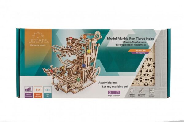 Ugears - Carrera de Canicas con Elevador Espiral