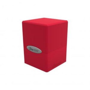 Up deckbox satin cube Red