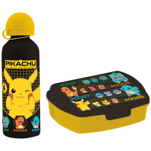 Sandwichera   cantimplora aluminio Pokemon 500ml