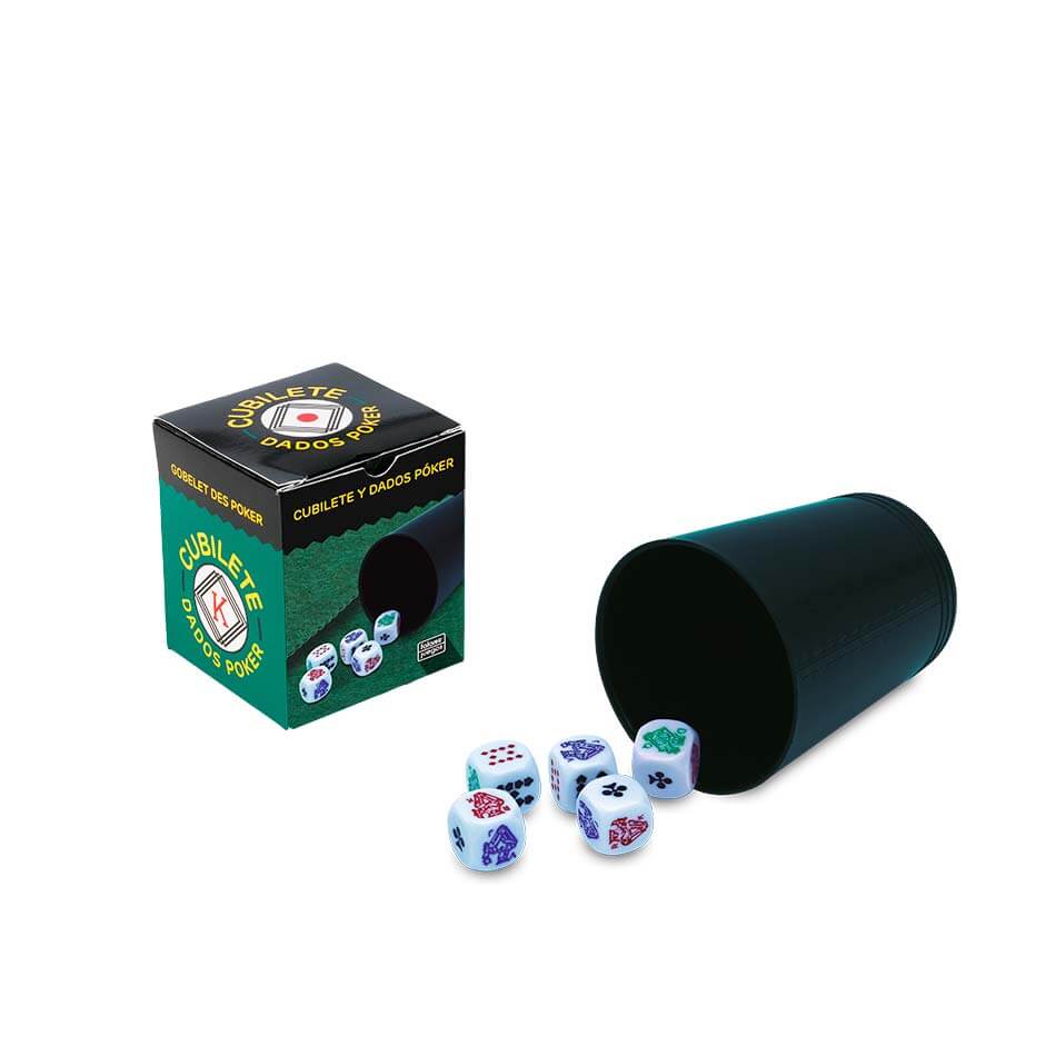 Cubilete dados de poker