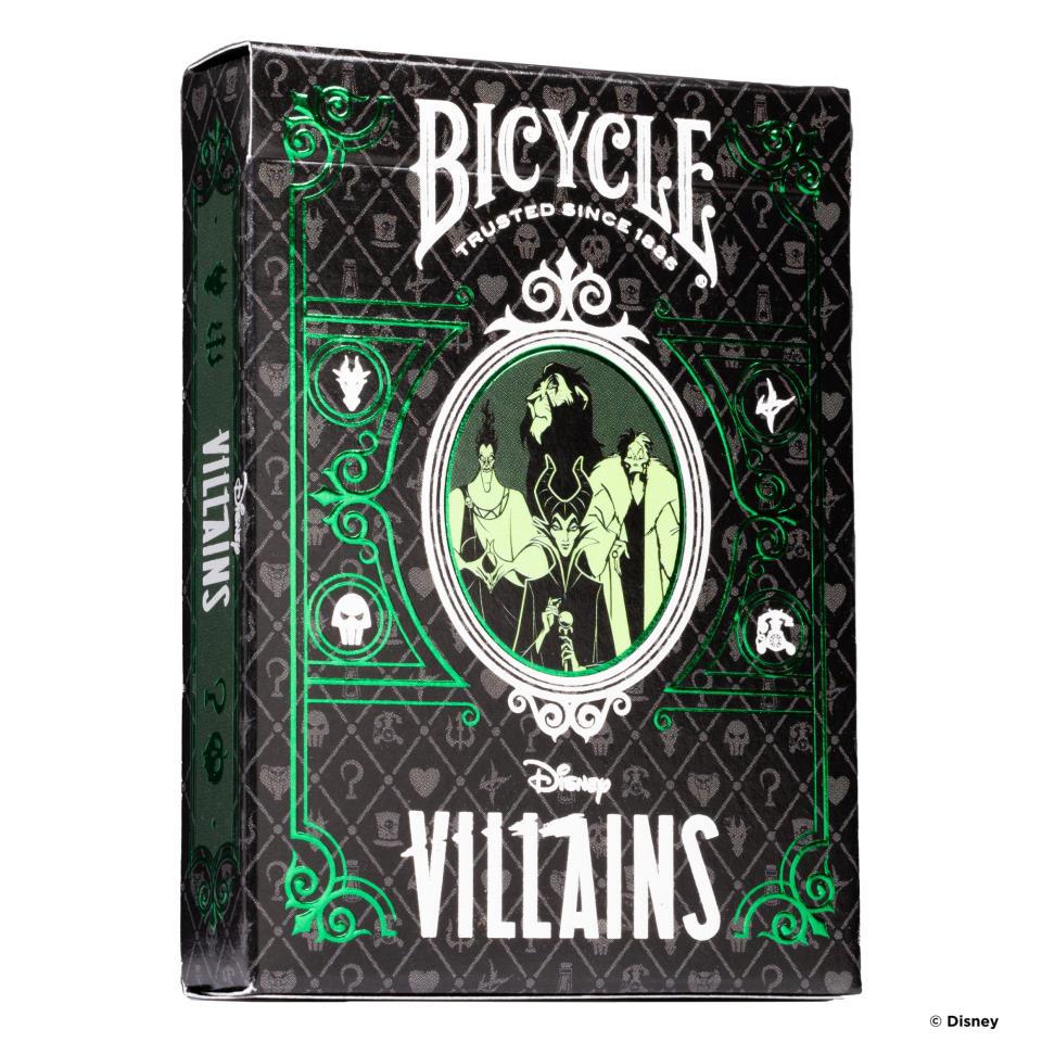 Naipes bicycle disney villains Verde