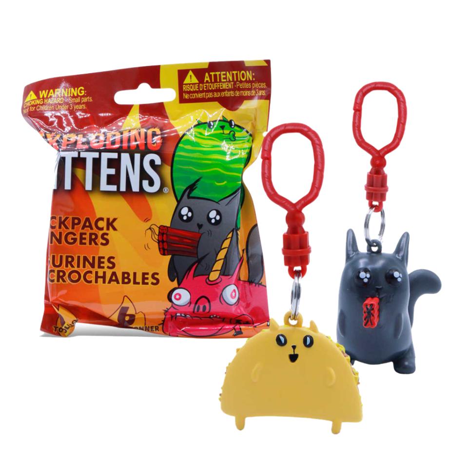 Exploding Kittens backpack hanger