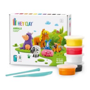 Animales set 6 figuras Hey Clay