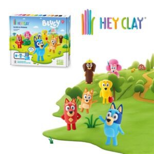 Bluey y sus Amigos set 6 figuras Hey Clay